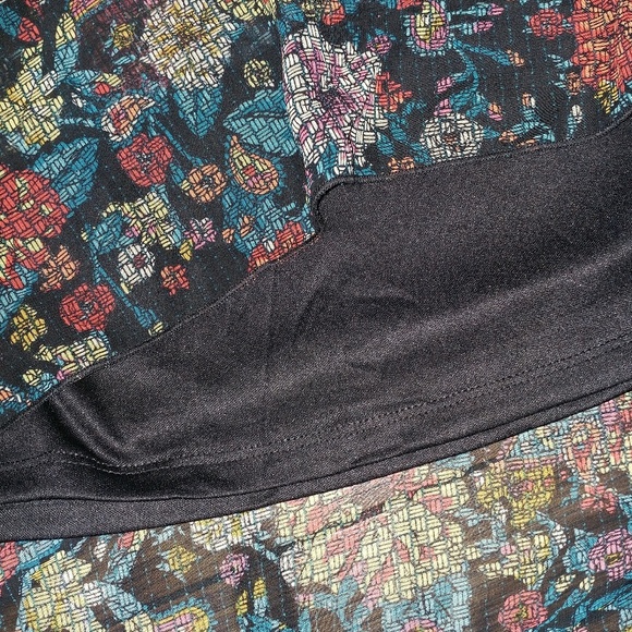 Floral Lined A-line Skirt Lularoe Lola - Picture 2 of 2